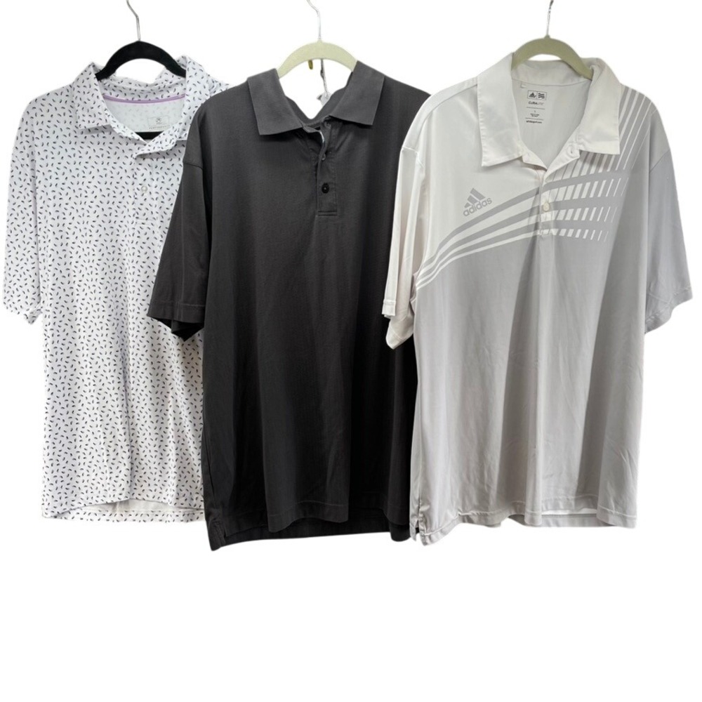 Adidas Cutter & Buck Ahead Polo Shirts Mens Large Multi Golf Performance‎ Active